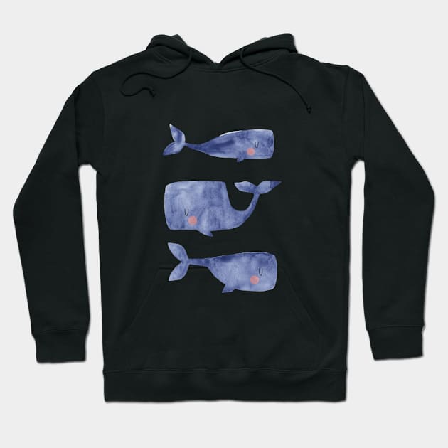 Baby Whales Hoodie by gusstvaraonica